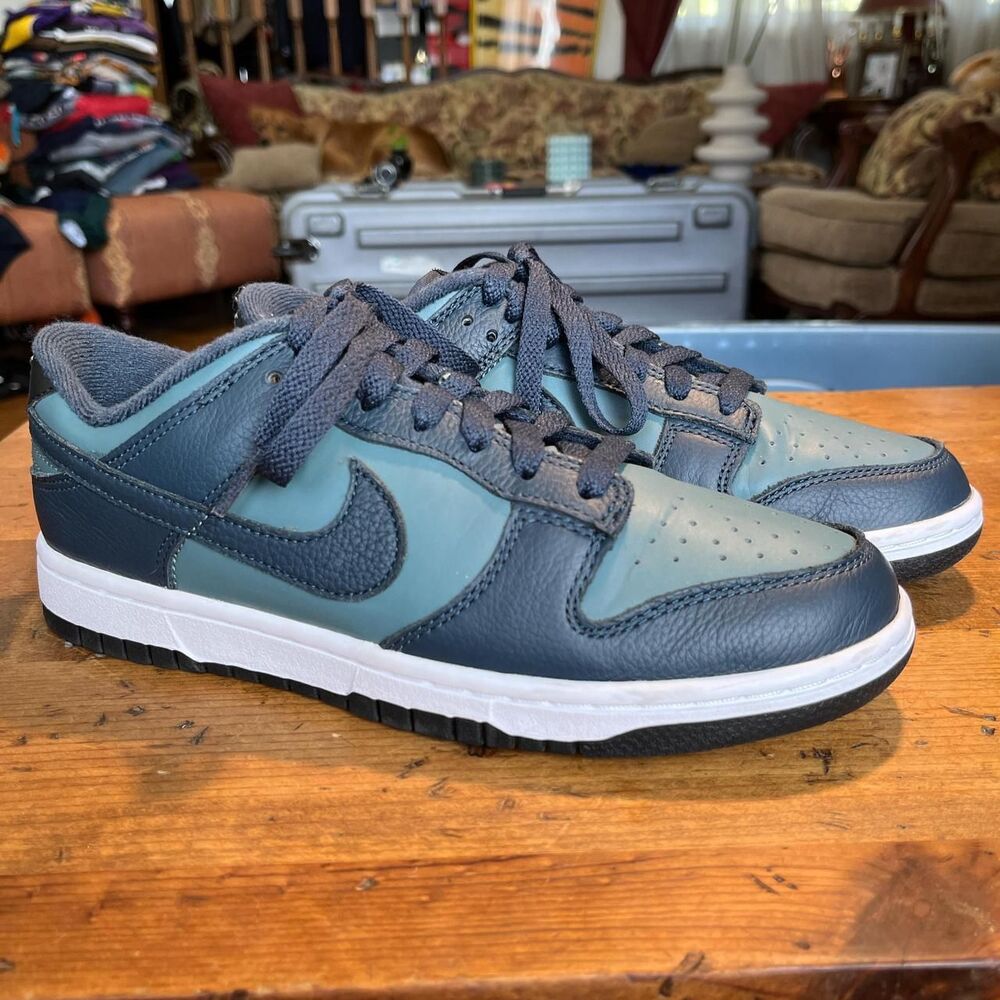 New Nike Dunk Low Retro Premium “Mineral Slate/Armory Navy” Size 7